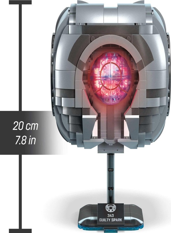 ميجا بلوكس لعبة بناء نموذج هالو الضخم، 343 غيلتي سبارك مع 609 قطعة، أضواء وأصوات، مجموعة بناء وعرض لهواة الجمع، أفكار هدايا للكبار - Image 5